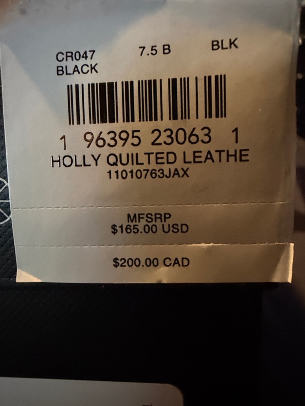 Coach Black Quilted Slide Sandal with Gold 'C' Accent - Picture 5 of 5